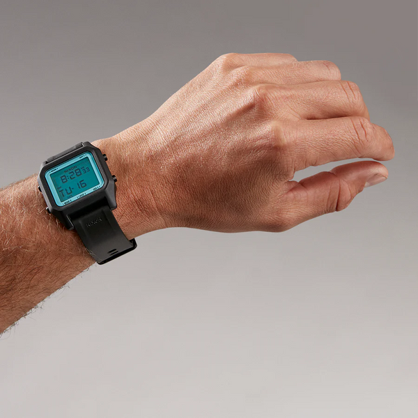 Nixon Men's Black Stainless Steel Watch, Rubber Band | A1309-5071 by i-watch