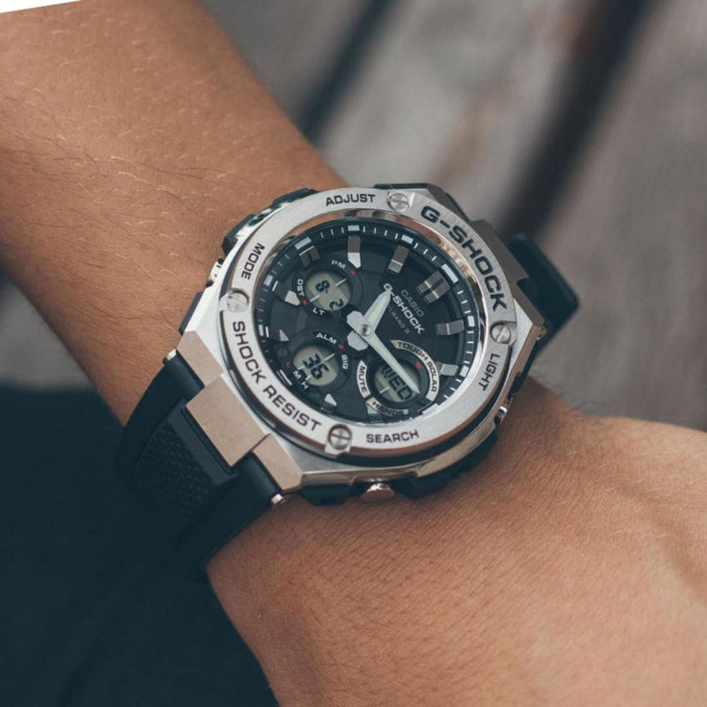 CASIO G-SHOCK GST-S110-1ADR - RUGGED ELEGANCE FOR ADVENTUROUS MEN'S STYLE-i-Watch-2