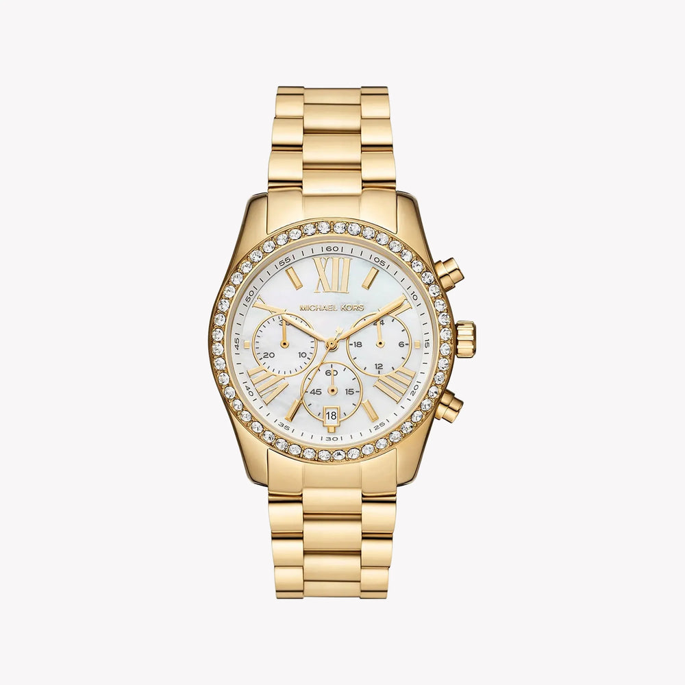 Michael Kors Women's Gold Watch, White Dial | Mk7241 by i-watch