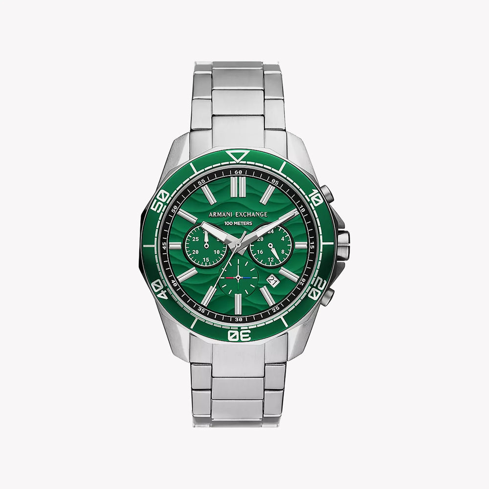 Armani Exchange Men's Stainless Steel, Green Dial | Ax1957 by i-watch