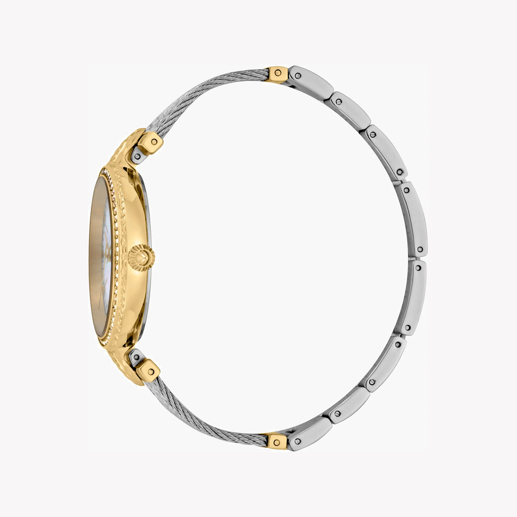 JUST CAVALLI Women's Watch with Gold Stainless Steel Case and Silver & Gold Stainless Steel Band-i-Watch-2