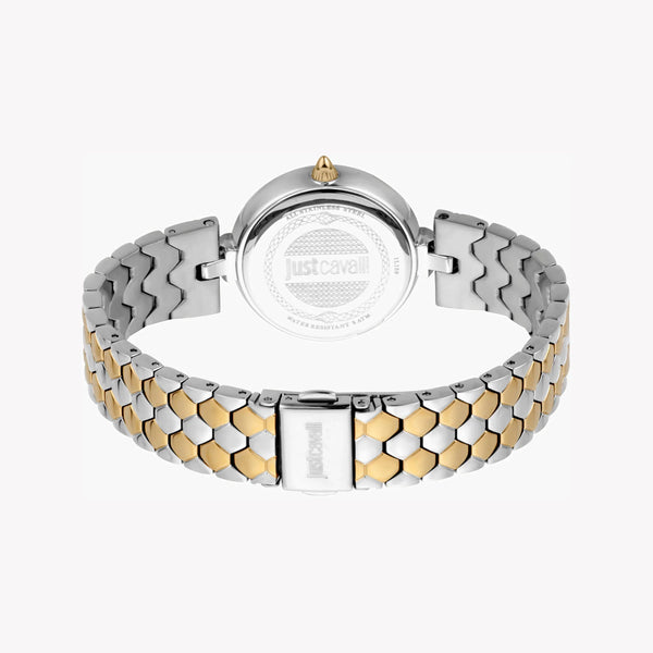 Just Cavalli Women's Silver & Gold Watch, Black Dial | Jc1l159m0095 by i-watch