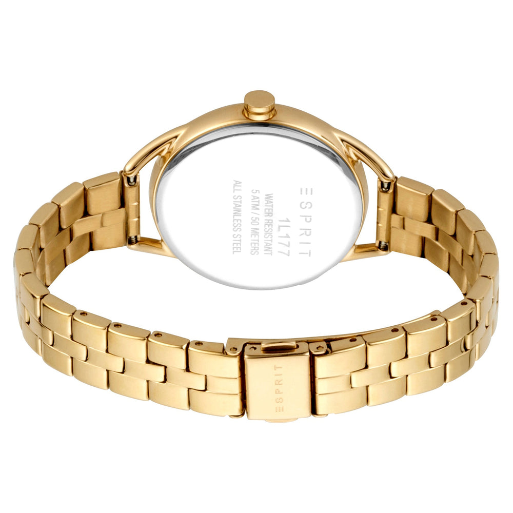 Esprit Women's Watch With Gold Stainless Steel Case And Gold Stainless Steel Band by i-watch