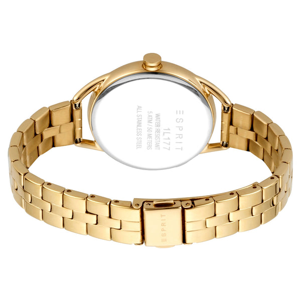 Esprit Women's Watch With Gold Stainless Steel Case And Gold Stainless Steel Band by i-watch