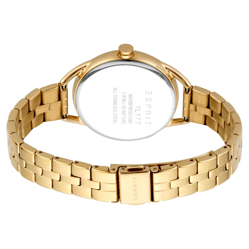 Esprit Women's Watch With Gold Stainless Steel Case And Gold Stainless Steel Band by i-watch