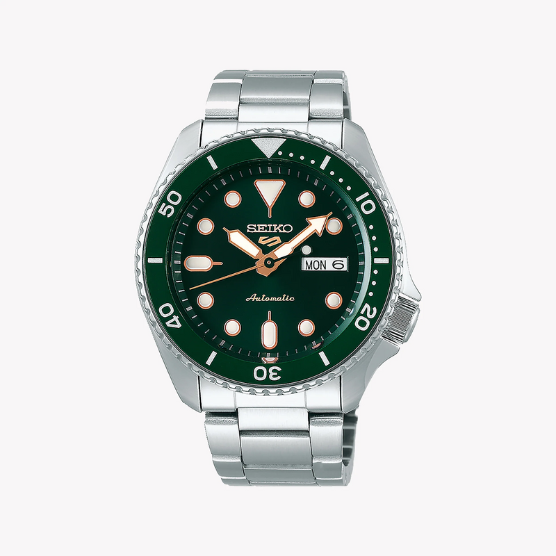 Seiko Men's Silver Stainless Steel, Dark Green Dial | Srpd63k1 by i-watch