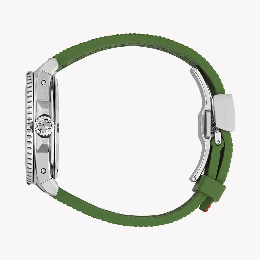 GUCCI YA136349 - LUXURY REDEFINED TIMEPIECE WITH ICONIC GREEN-RED BAND & STRIKING BLACK DIAL-i-Watch-2