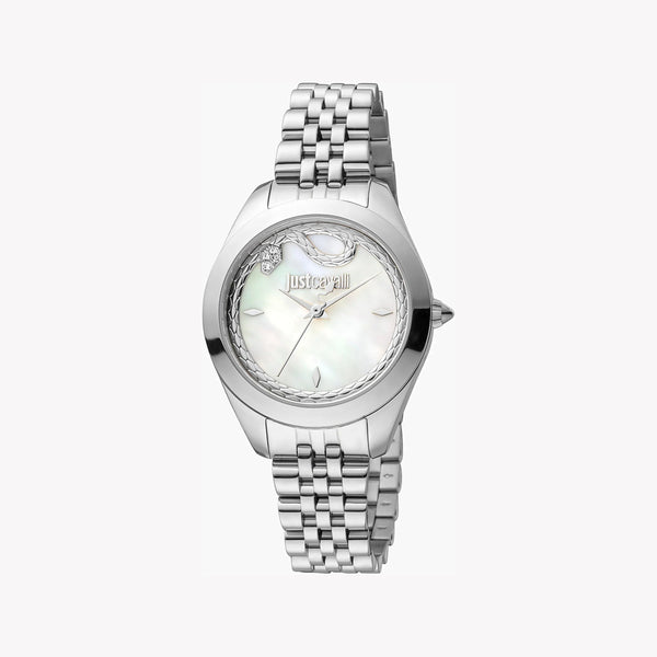 Just Cavalli Women's Silver Watch, White Dial | Jc1l210m0245 by i-watch