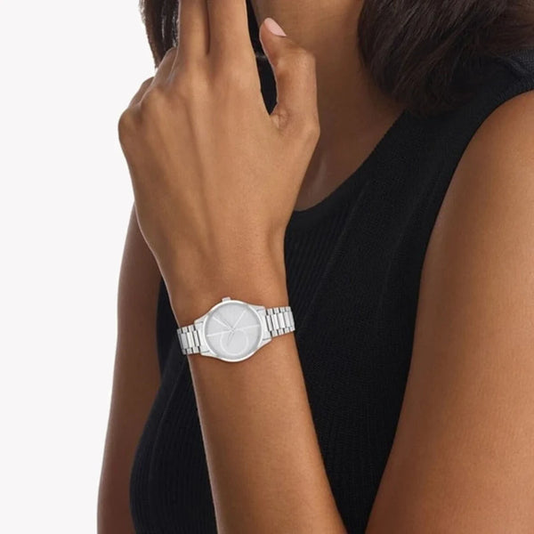 Ck Calvin Klein Women's Silver Stainless Steel Watch, Silver Dial | K2g21126a by i-watch