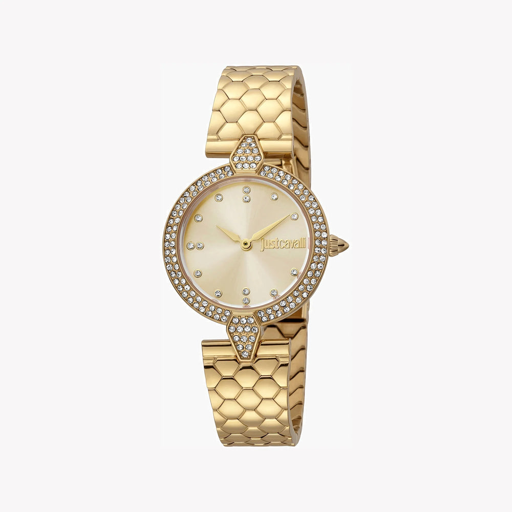 Just Cavalli Women's Gold Stainless Steel Watch, Champagne Dial | Jc1l159m0055 by i-watch