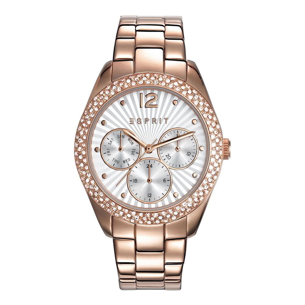 Esprit Women's Watch With Rose Gold Stainless Steel Case And Rose Gold Stainless Steel Band by i-watch
