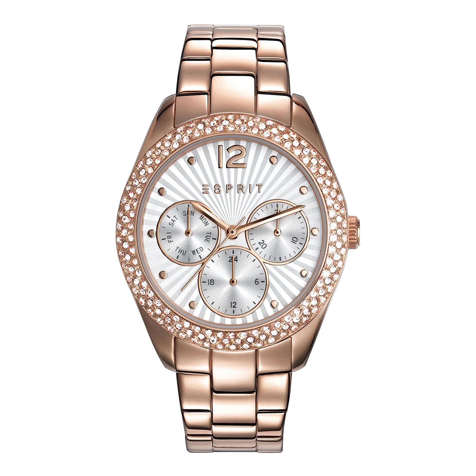 Esprit Women's Watch With Rose Gold Stainless Steel Case And Rose Gold Stainless Steel Band by i-watch