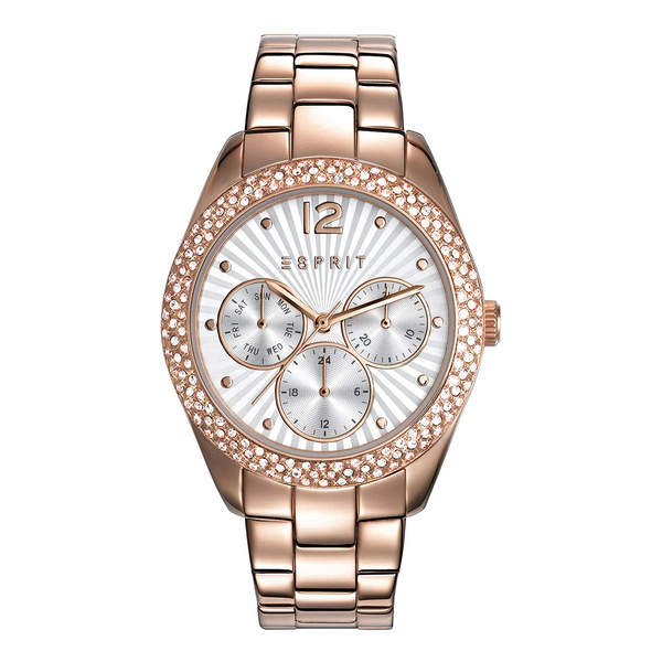 Esprit Women's Watch With Rose Gold Stainless Steel Case And Rose Gold Stainless Steel Band by i-watch