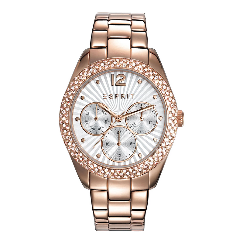Esprit Women's Watch With Rose Gold Stainless Steel Case And Rose Gold Stainless Steel Band by i-watch