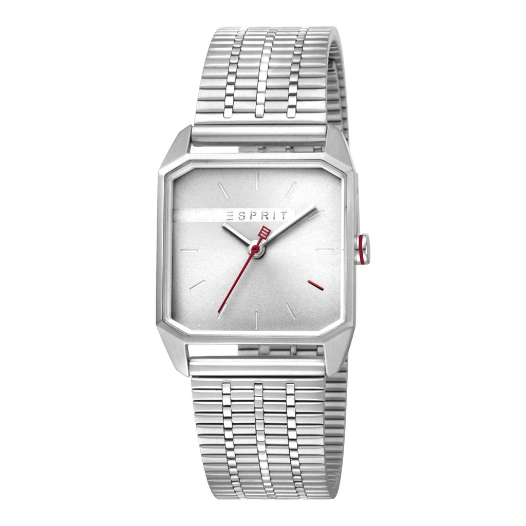 ESPRIT Women's Watch with Silver Stainless Steel Case and Silver Stainless Steel Band