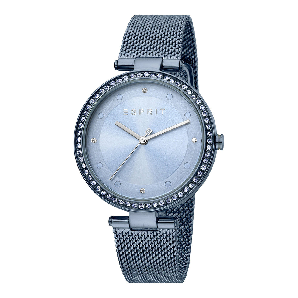 Esprit Women's Watch With Silver Stainless Steel Case And Blue Stainless Steel Band by i-watch