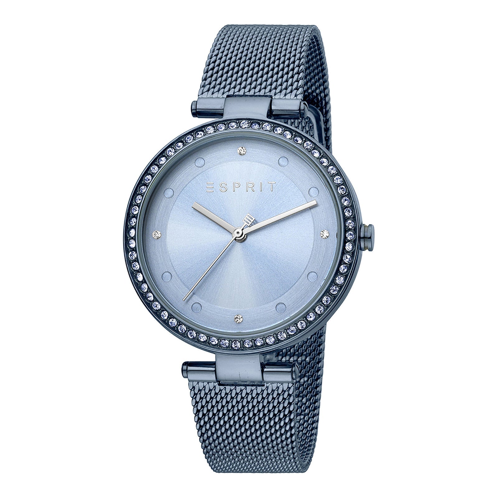 Esprit Women's Watch With Silver Stainless Steel Case And Blue Stainless Steel Band by i-watch