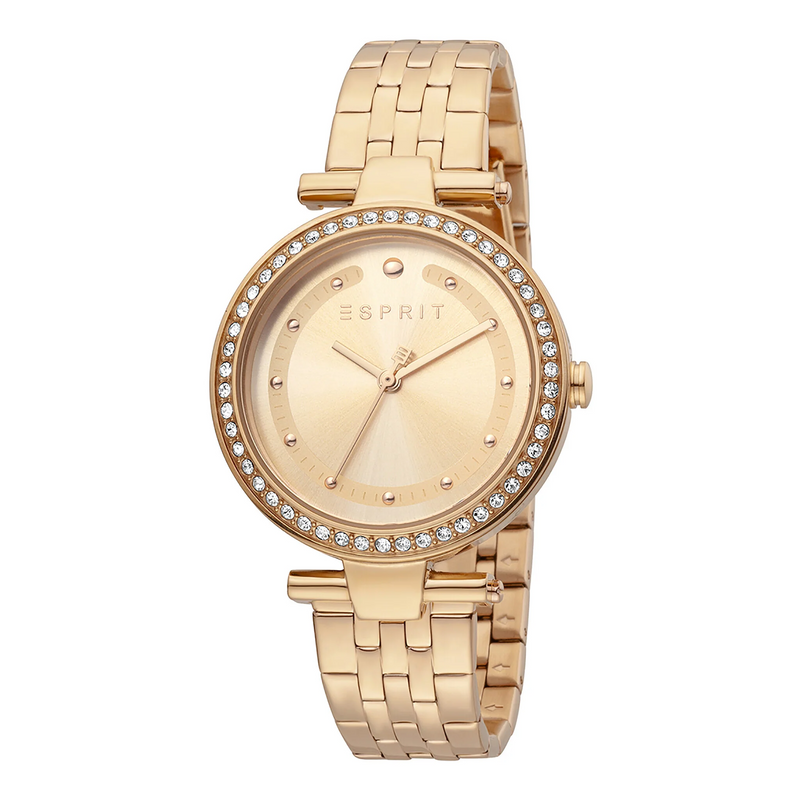 Esprit Women's Watch With Rose Gold Stainless Steel Case And Rose Gold Stainless Steel Band by i-watch