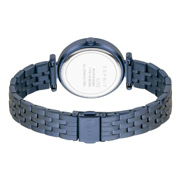 Esprit Women's Watch With Silver Stainless Steel Case And Blue Stainless Steel Band by i-watch