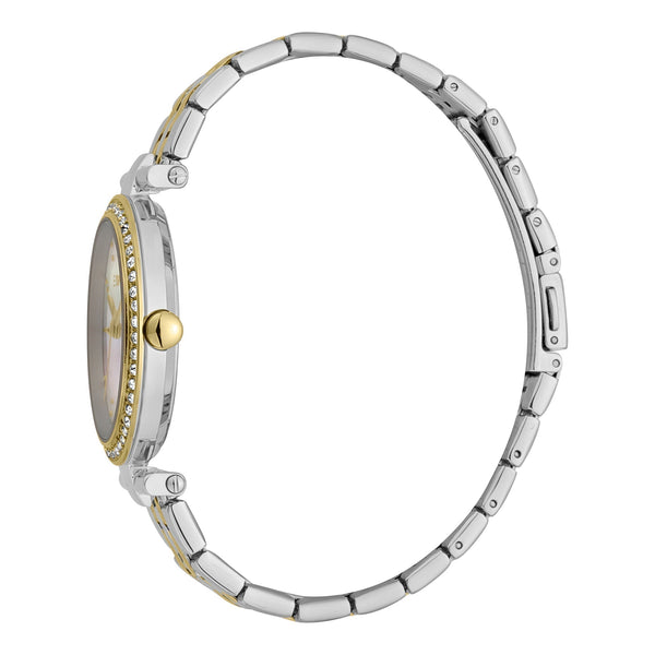 Esprit Women's Watch With Silver Stainless Steel Case And Silver & Gold Stainless Steel Band by i-watch