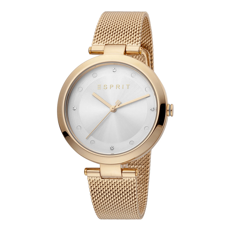 ESPRIT Women's Watch with Rose Gold Stainless Steel Case and Rose Gold Stainless Steel Band