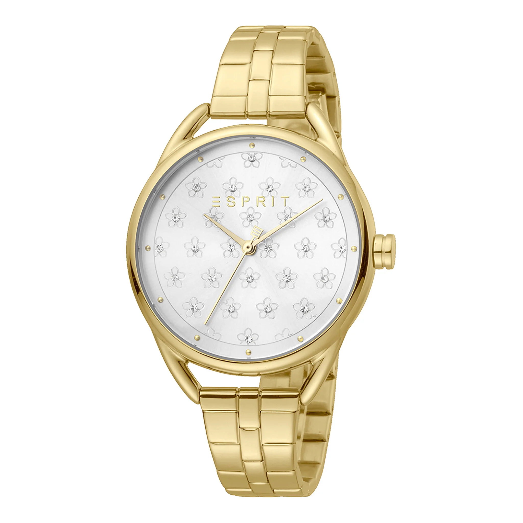 ESPRIT Women's Watch with Gold Stainless Steel Case and Gold Stainless Steel Band