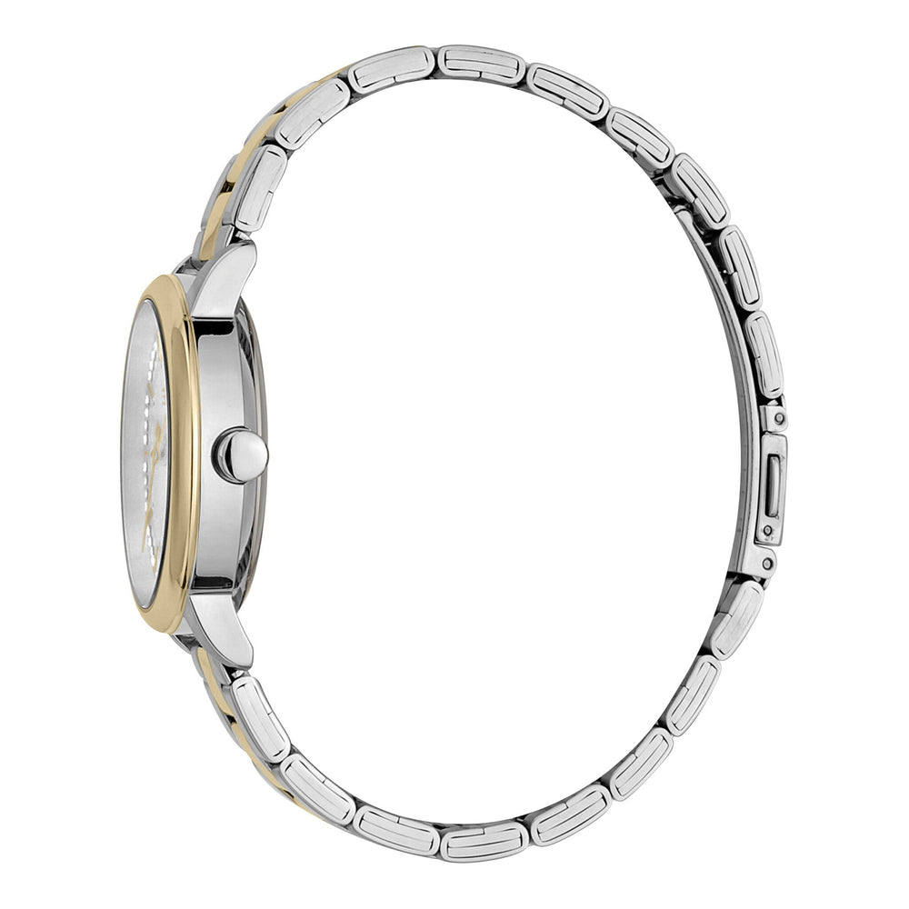 Esprit Women's Watch With Silver Stainless Steel Case And Silver & Gold Stainless Steel Band by i-watch