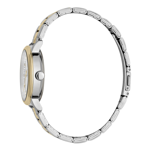 Esprit Women's Watch With Silver Stainless Steel Case And Silver & Gold Stainless Steel Band by i-watch