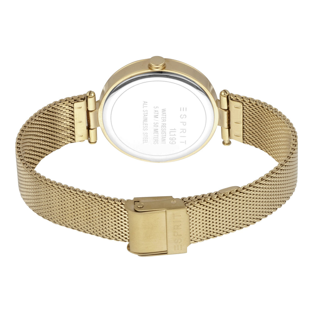 Esprit Women's Watch With Gold Stainless Steel Case And Gold Stainless Steel Band by i-watch
