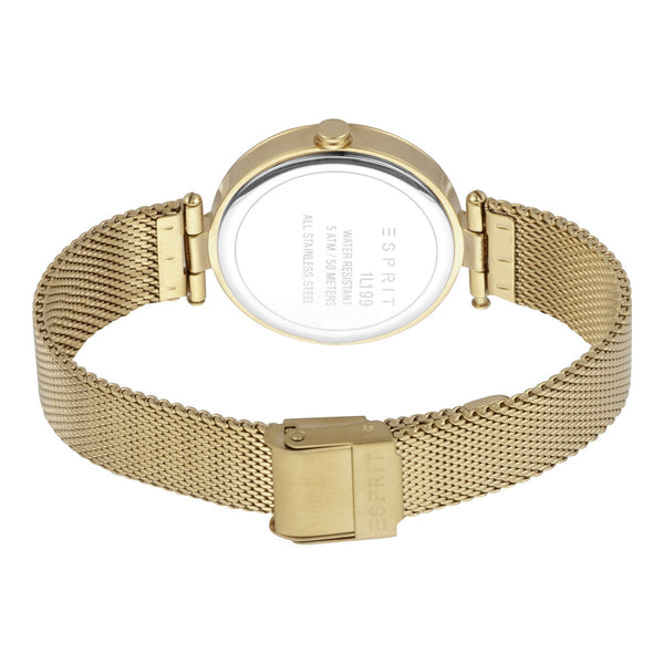 Esprit Women's Watch With Gold Stainless Steel Case And Gold Stainless Steel Band by i-watch