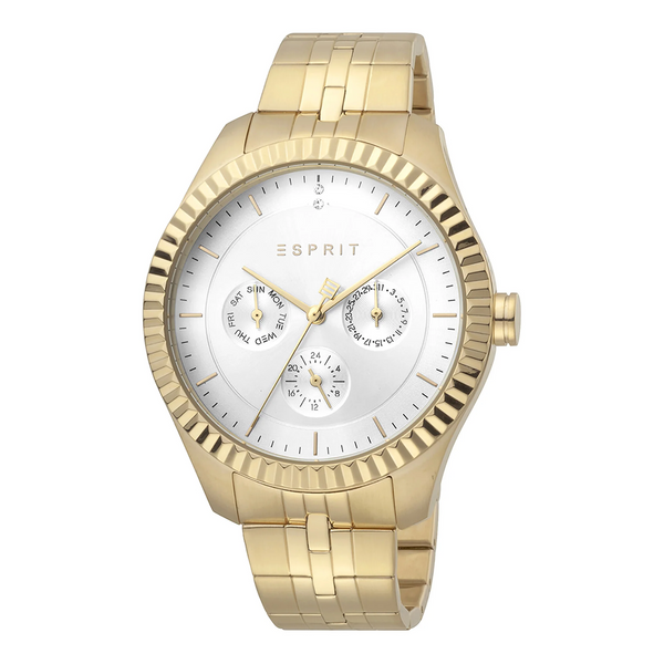 Esprit Women's Watch With Gold Stainless Steel Case And Gold Stainless Steel Band by i-watch