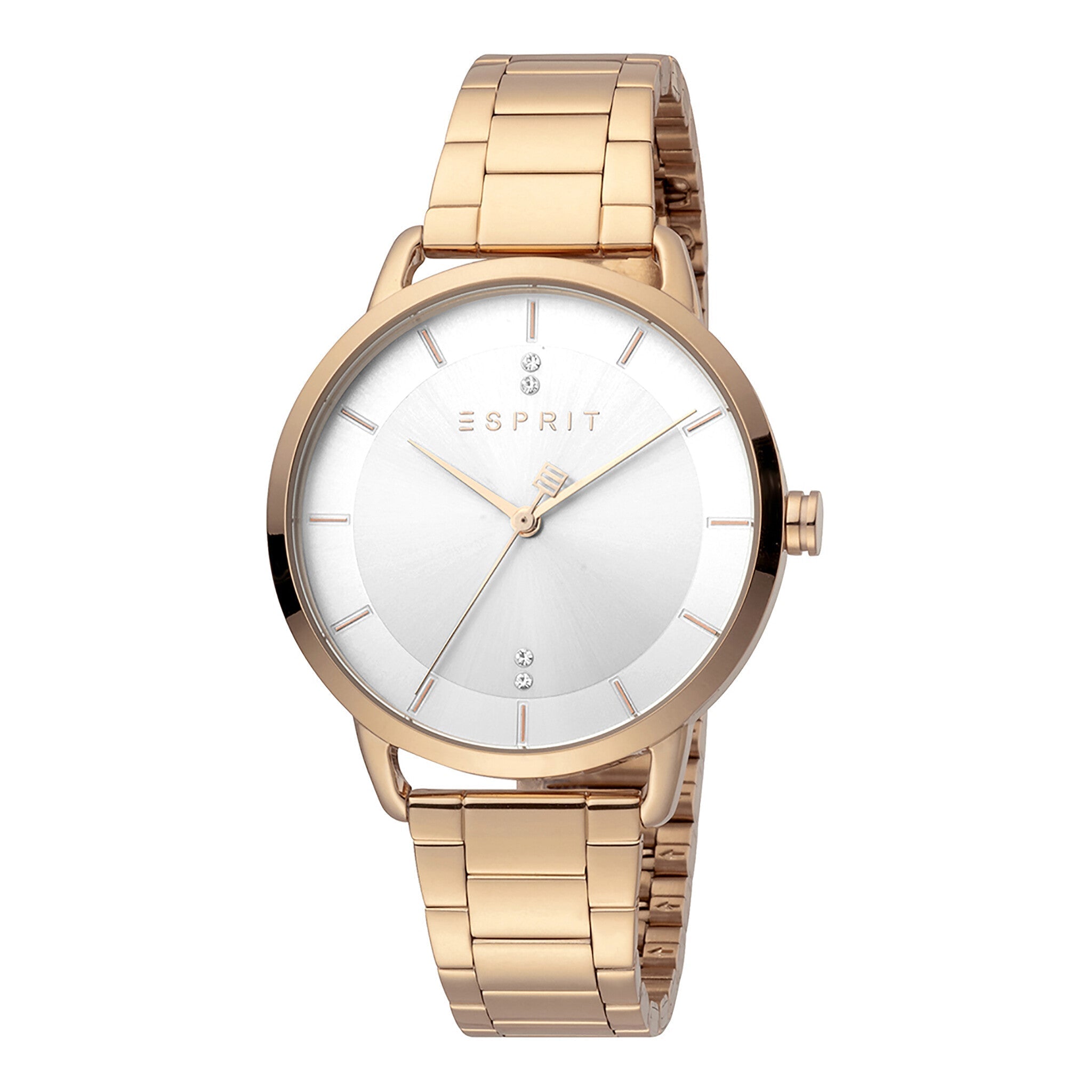 ESPRIT Women's Watch with Rose Gold Stainless Steel Case and Rose Gold Stainless Steel Band