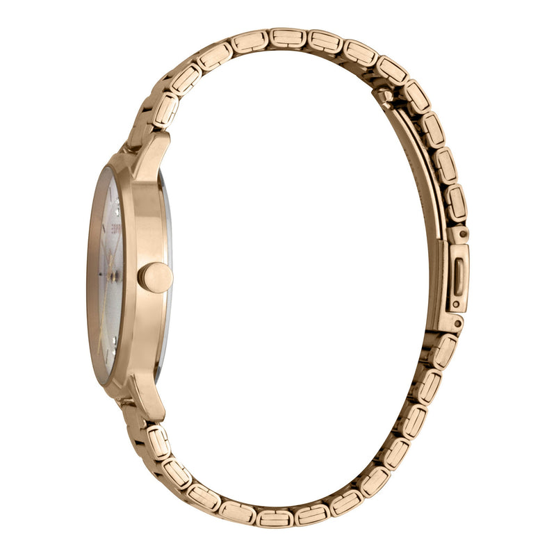 Esprit Women's Watch With Rose Gold Stainless Steel Case And Rose Gold Stainless Steel Band by i-watch