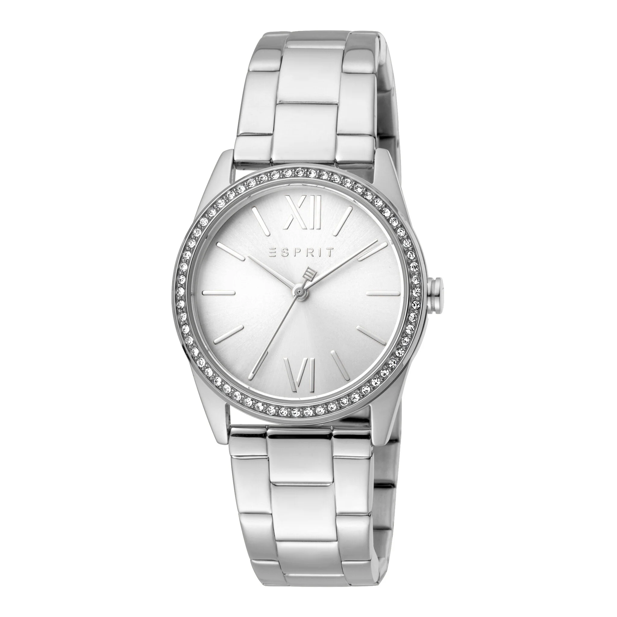 ESPRIT Women's Watch with Silver Stainless Steel Case and Silver Stainless Steel Band