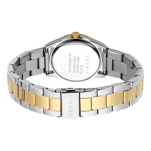 Esprit Women's Watch With Silver Stainless Steel Case And Silver & Gold Stainless Steel Band by i-watch
