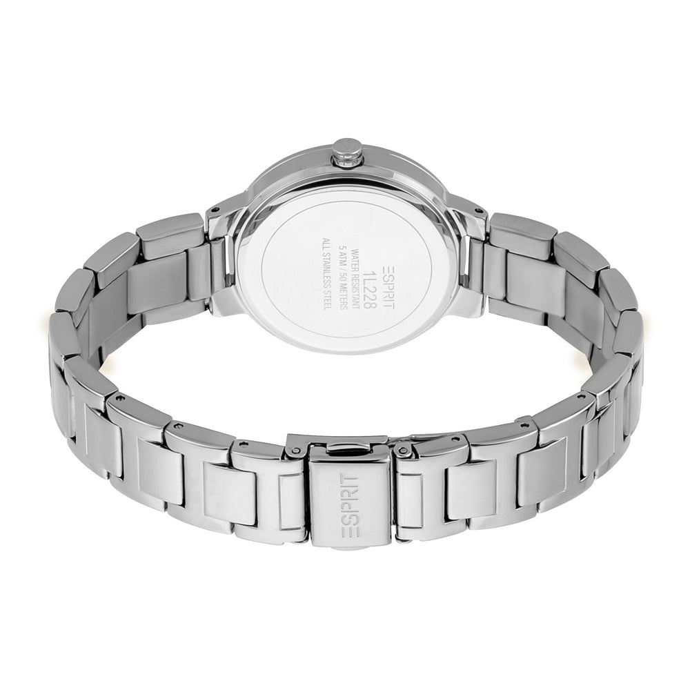 Esprit Women's Silver Stainless Steel Watch, Blue Dial | Es1l168m0015 by i-watch