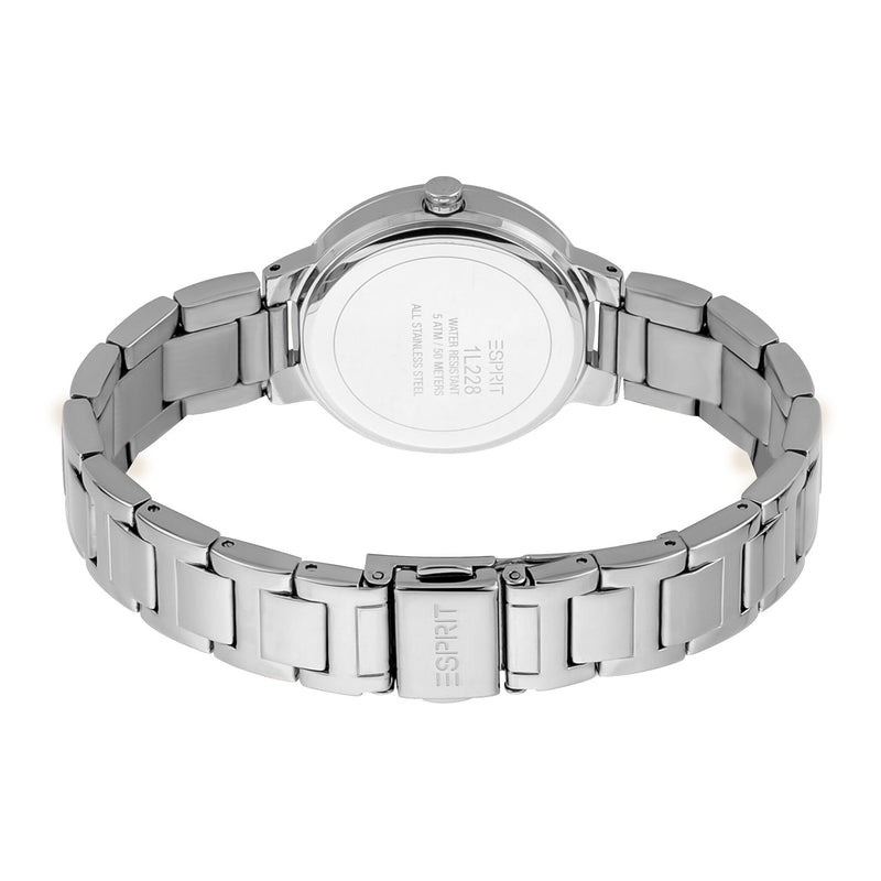 Esprit Women's Silver Stainless Steel Watch, Blue Dial | Es1l168m0015 by i-watch