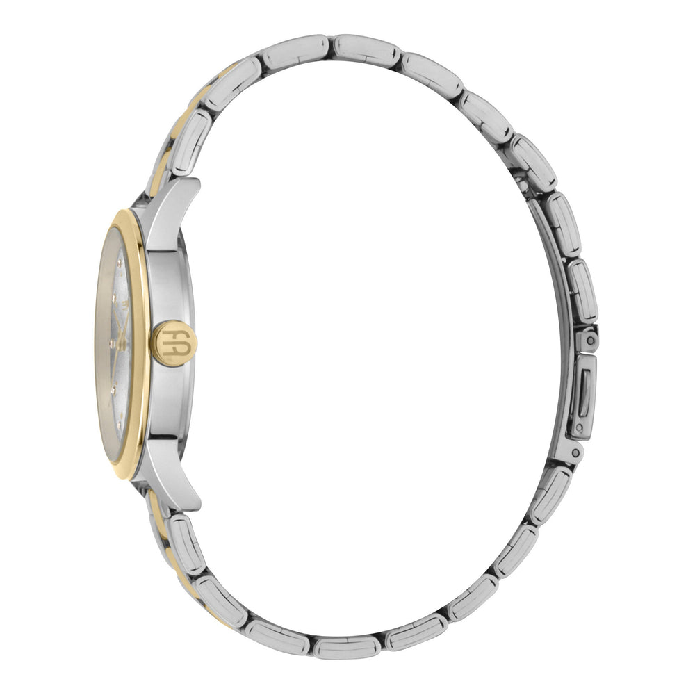 Esprit Women's Watch With Silver Stainless Steel Case And Silver & Gold Stainless Steel Band by i-watch