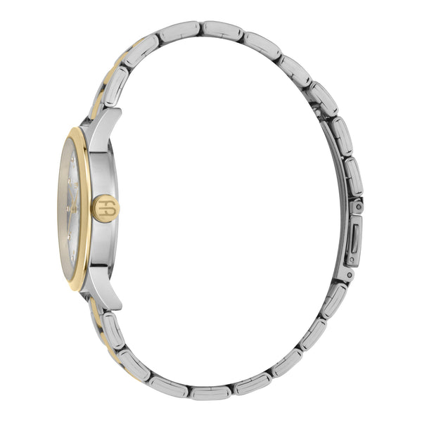 Esprit Women's Watch With Silver Stainless Steel Case And Silver & Gold Stainless Steel Band by i-watch