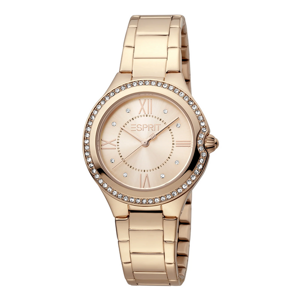 Esprit Women's Watch With Rose Gold Stainless Steel Case And Rose Gold Stainless Steel Band by i-watch