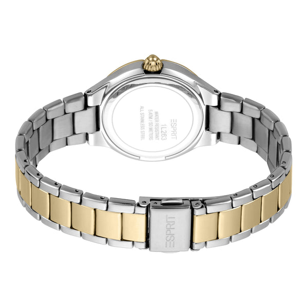 Esprit Women's Watch With Silver Stainless Steel Case And Silver & Gold Stainless Steel Band by i-watch