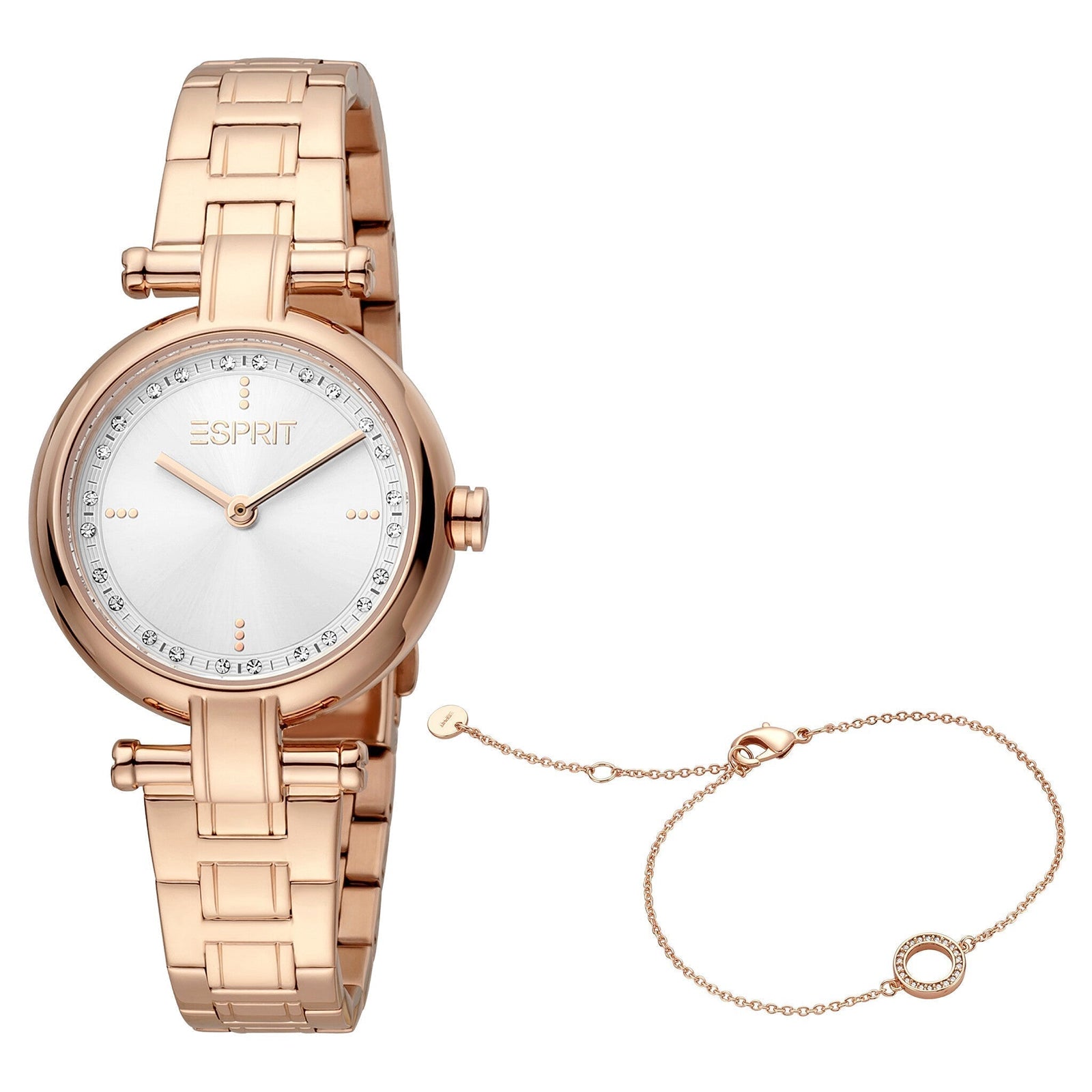 Esprit Women's Watch With Rose Gold Stainless Steel Case And Rose Gold Stainless Steel Band by i-watch