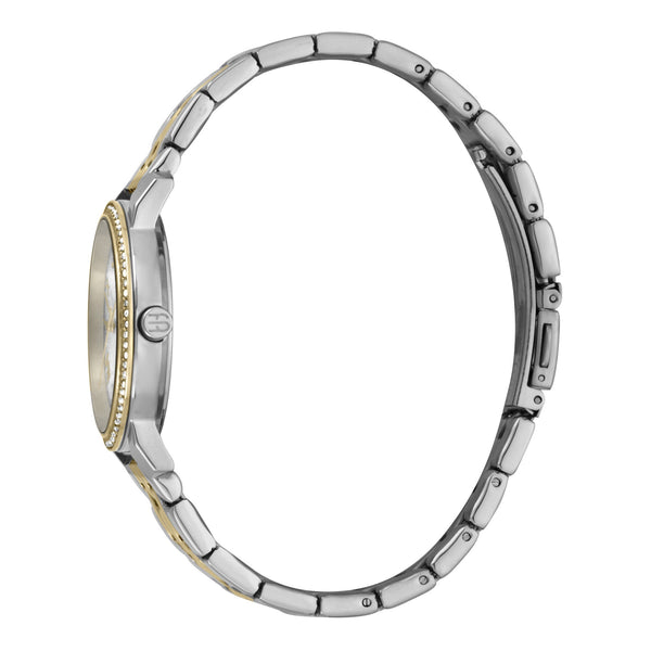 Esprit Women's Watch With Silver Stainless Steel Case And Silver & Gold Stainless Steel Band by i-watch