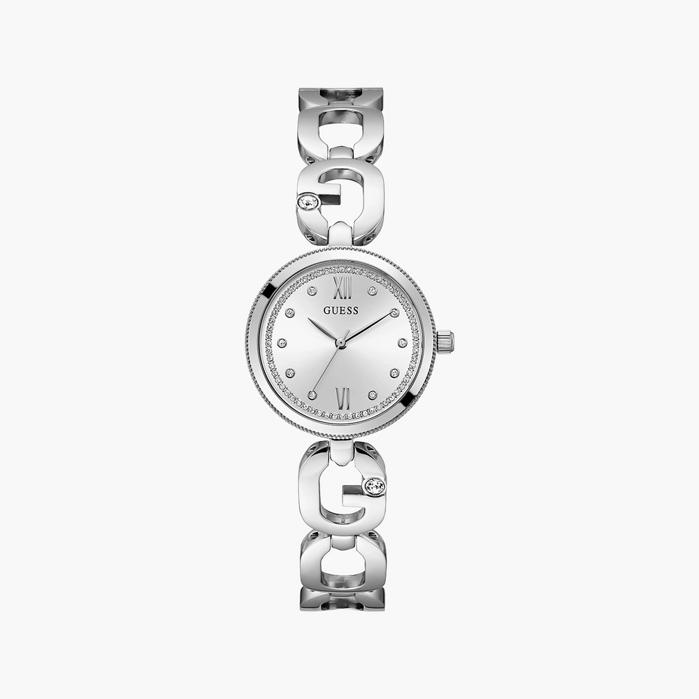 Guess Women's Silver Stainless Steel Watch, Quartz Movement | Gw0759l1 by i-watch