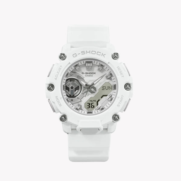 G-Shock Unisex White Resin Watch, Digital Dial | Gma-S2200m-7adr by i-watch