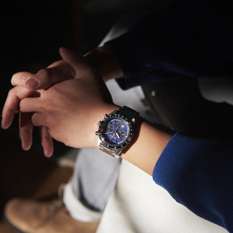 SEIKO SSC815P1 Men's Solar Watch - Elegant 39mm Blue Dial-i-Watch-2