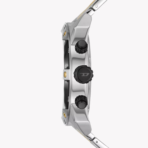 Diesel Men's Silver Stainless Steel Watch, Black Dial | Dz4627 by i-watch