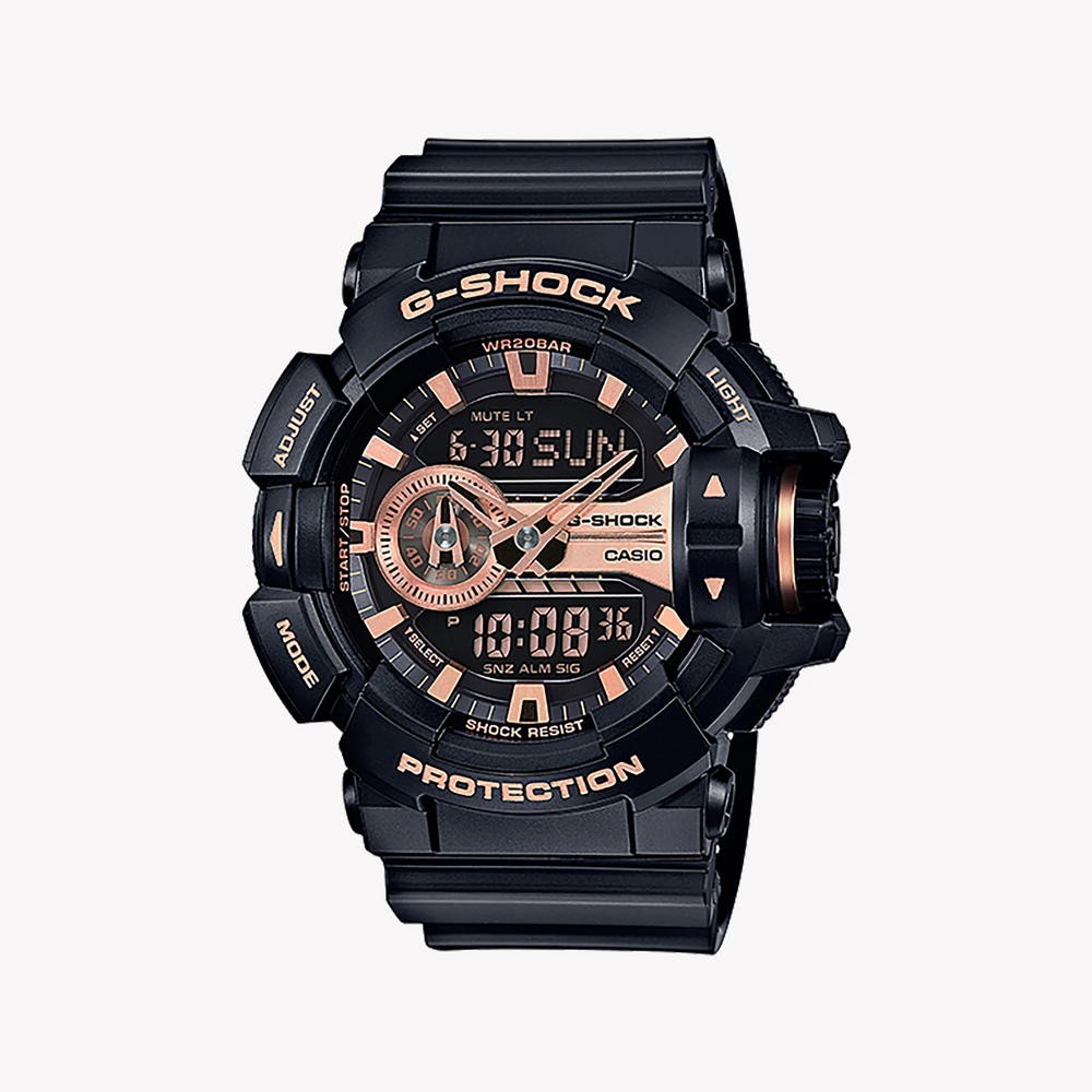 CaSio G-Shock Ga-400gb-1a4 - Bold Adventure Series Men’s Watch With Black Resin BAnd and Vibrant Digital Dial by i-watch