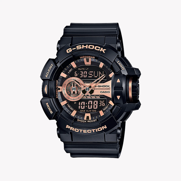 CaSio G-Shock Ga-400gb-1a4 - Bold Adventure Series Men’s Watch With Black Resin BAnd and Vibrant Digital Dial by i-watch
