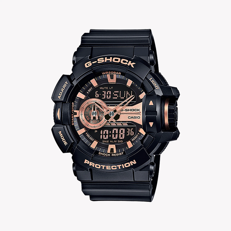 CaSio G-Shock Ga-400gb-1a4 - Bold Adventure Series Men’s Watch With Black Resin BAnd and Vibrant Digital Dial by i-watch